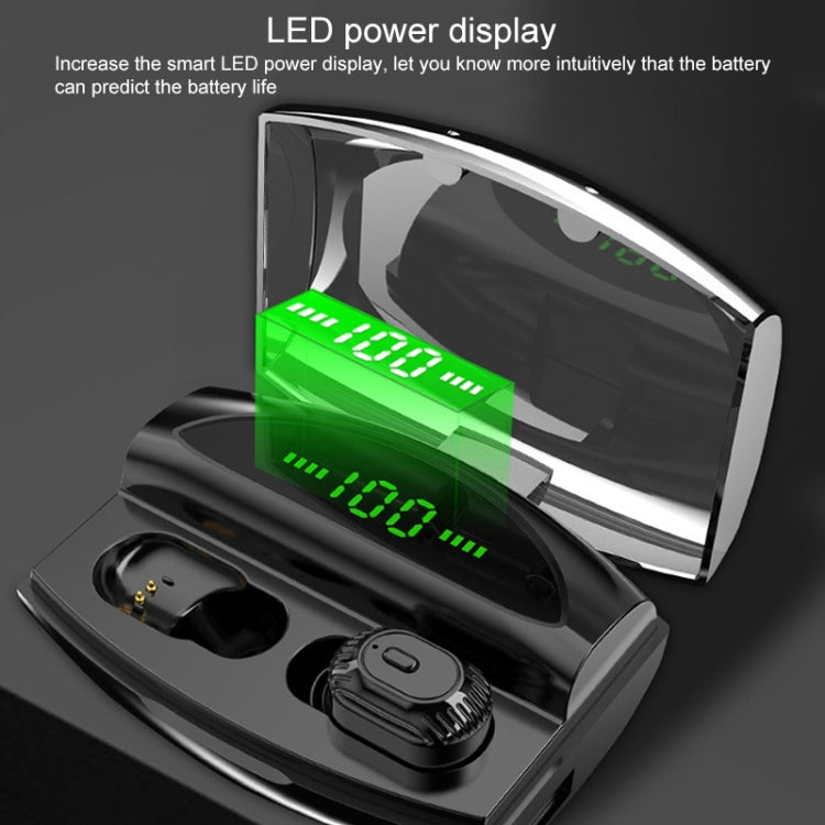XG-20 TWS Bluetooth Earphone with Magnetic Charging Box, Support Memory Connection & Call & Battery Display Function(Black)