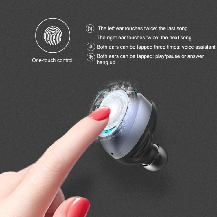 U9 TWS Bluetooth Earphone with Magnetic Charging Box, Support Call & Battery Display Function
