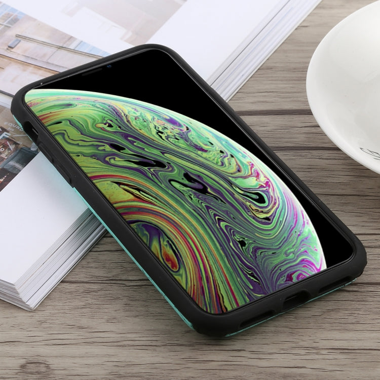 For iPhone X / XS Travel Box Shape Painted Marble Protective TPU + PC Case