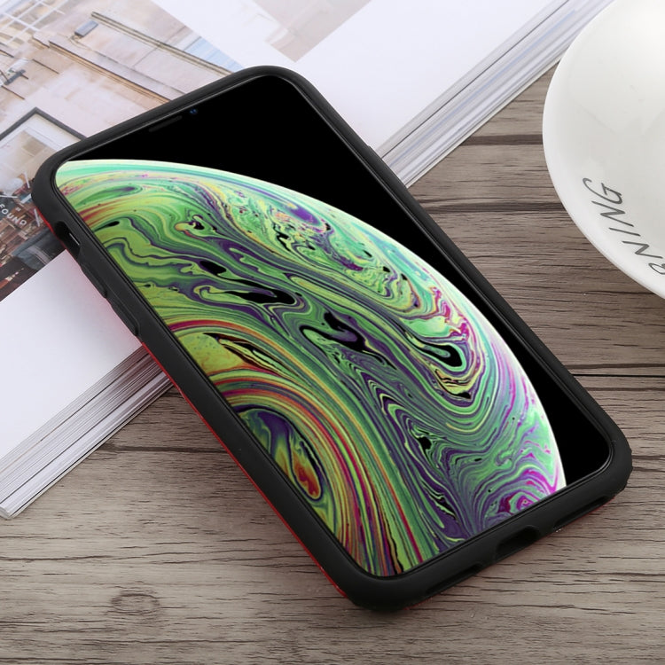 For iPhone X / XS Travel Box Shape Painted Marble Protective TPU + PC Case