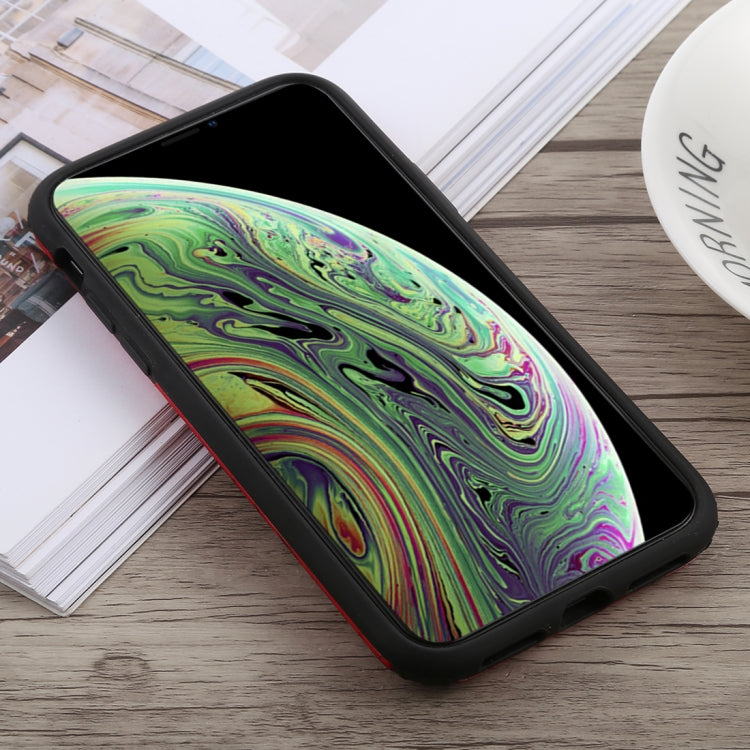 For iPhone X / XS Travel Box Shape Painted Marble Protective TPU + PC Case
