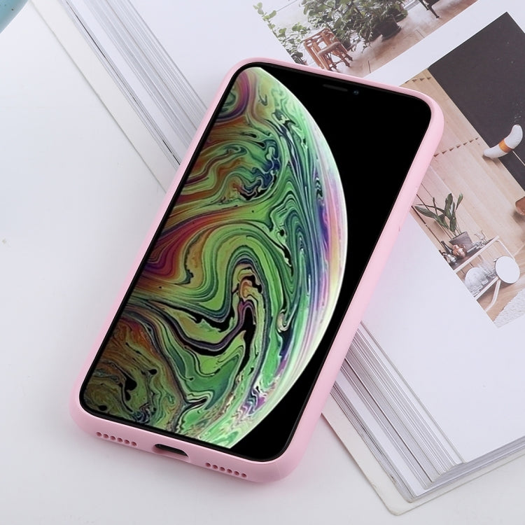 For iPhone X / XS Shockproof Solid Color Liquid Silicone Feel TPU Case
