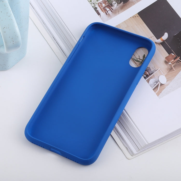 For iPhone X / XS Shockproof Solid Color Liquid Silicone Feel TPU Case