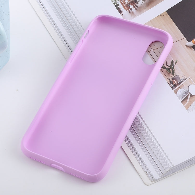 For iPhone X / XS Shockproof Solid Color Liquid Silicone Feel TPU Case
