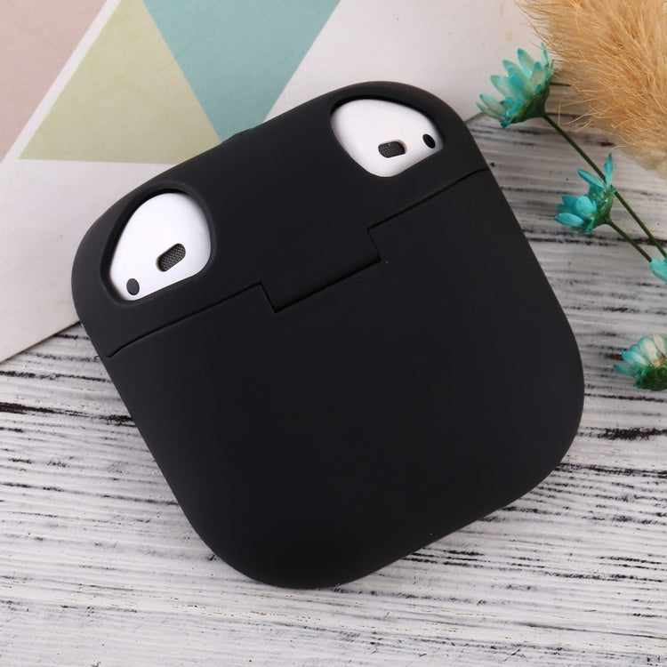 For Apple AirPods 1 / 2 Portable Wireless Earphone Protective Case with Hook and Loop Fastener