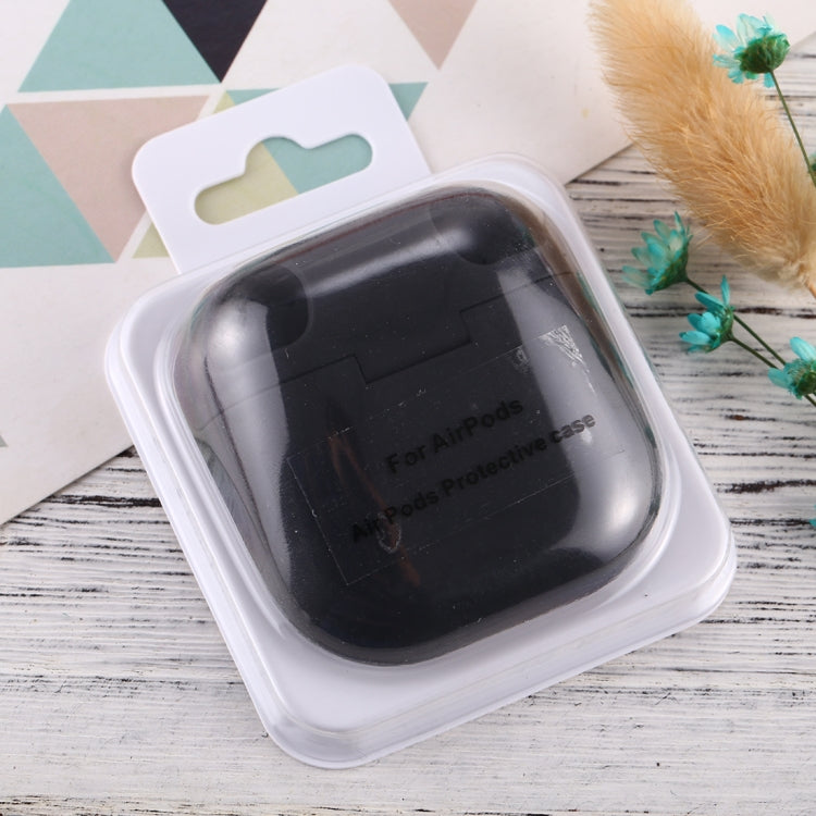 For Apple AirPods 1 / 2 Portable Wireless Earphone Protective Case with Hook and Loop Fastener