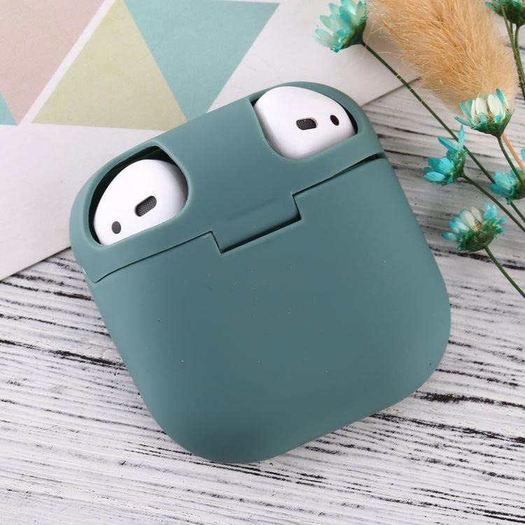 For Apple AirPods 1 / 2 Portable Wireless Earphone Protective Case with Hook and Loop Fastener