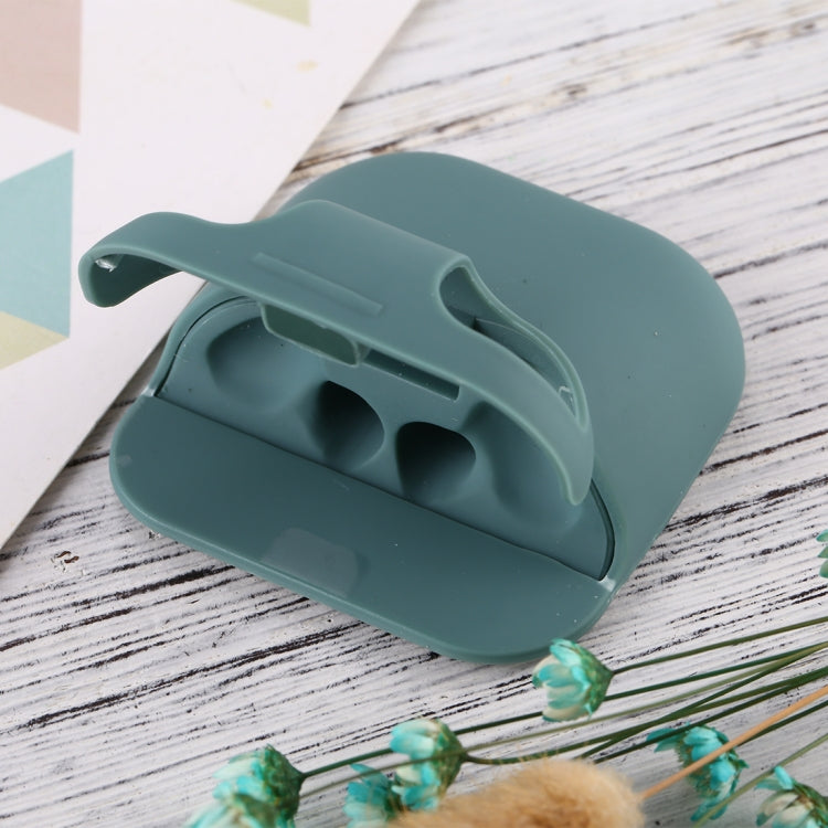 For Apple AirPods 1 / 2 Portable Wireless Earphone Protective Case with Hook and Loop Fastener