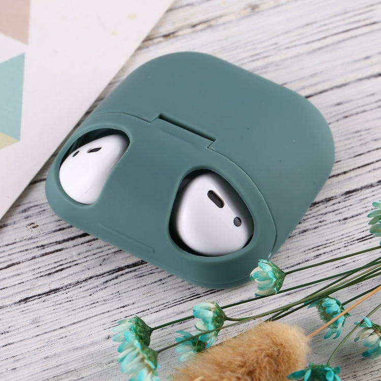 For Apple AirPods 1 / 2 Portable Wireless Earphone Protective Case with Hook and Loop Fastener