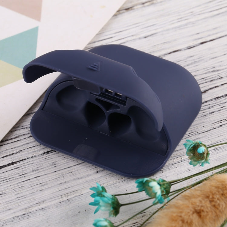 For Apple AirPods 1 / 2 Portable Wireless Earphone Protective Case with Hook and Loop Fastener