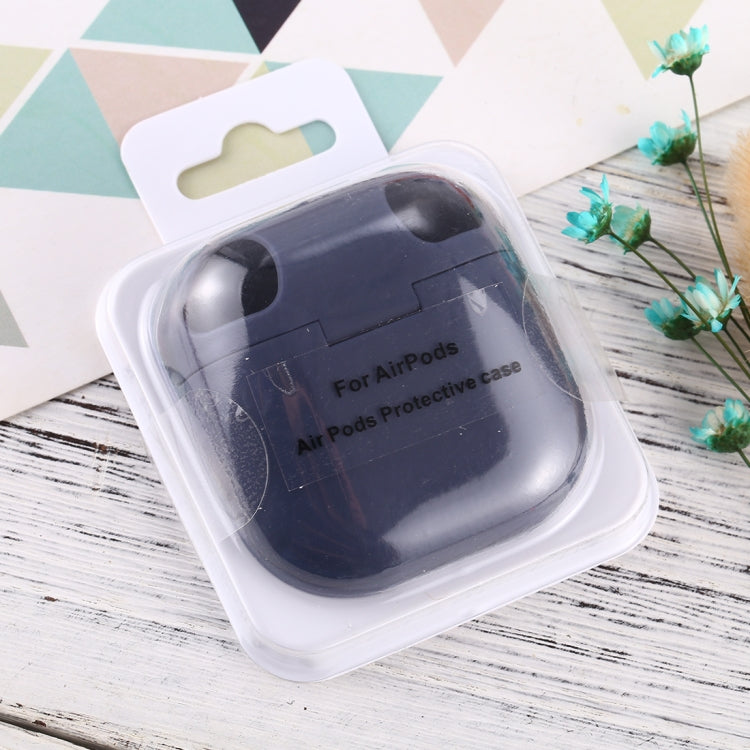 For Apple AirPods 1 / 2 Portable Wireless Earphone Protective Case with Hook and Loop Fastener