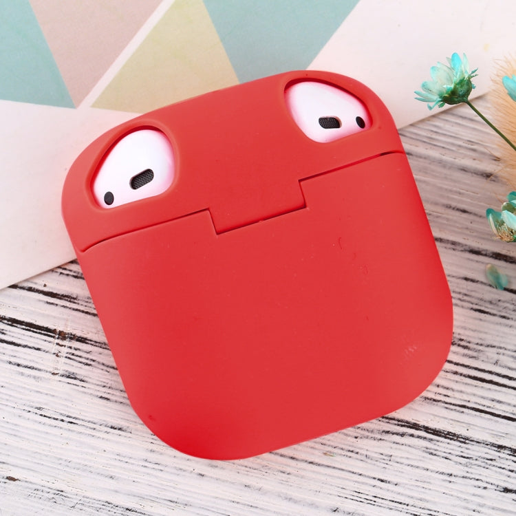 For Apple AirPods 1 / 2 Portable Wireless Earphone Protective Case with Hook and Loop Fastener