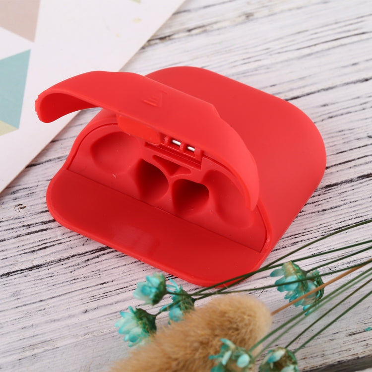 For Apple AirPods 1 / 2 Portable Wireless Earphone Protective Case with Hook and Loop Fastener