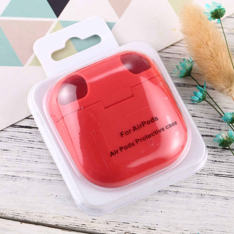 For Apple AirPods 1 / 2 Portable Wireless Earphone Protective Case with Hook and Loop Fastener