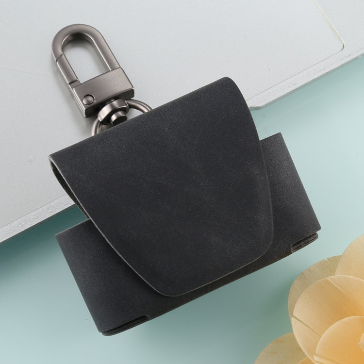 For Apple AirPods Pro Magnetic Adsorption Wireless Earphone Protective Leather Case with Hook