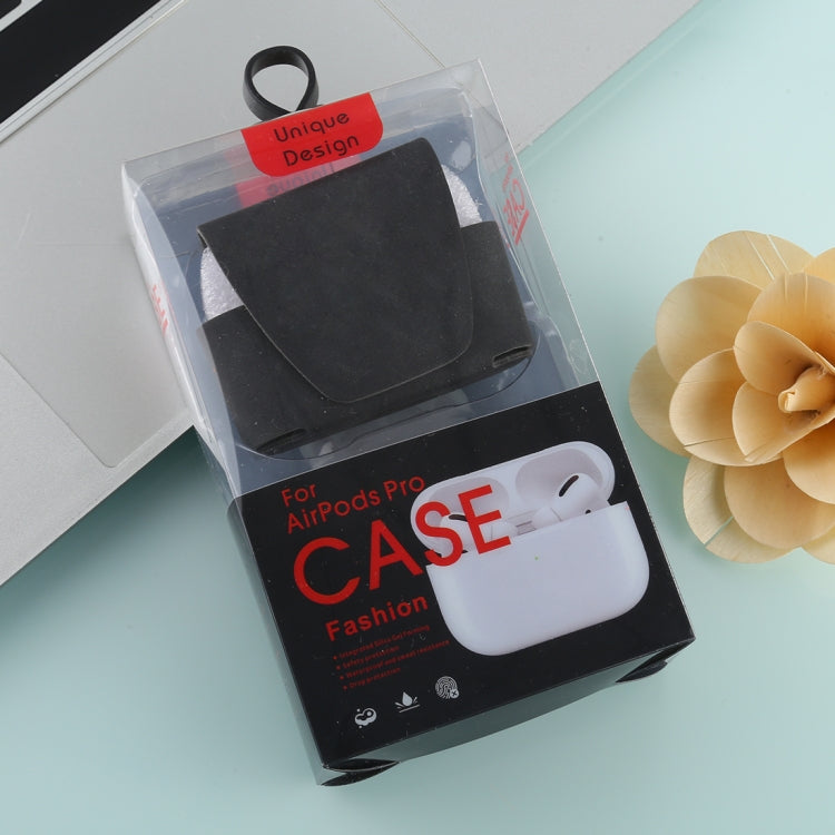 For Apple AirPods Pro Magnetic Adsorption Wireless Earphone Protective Leather Case with Hook
