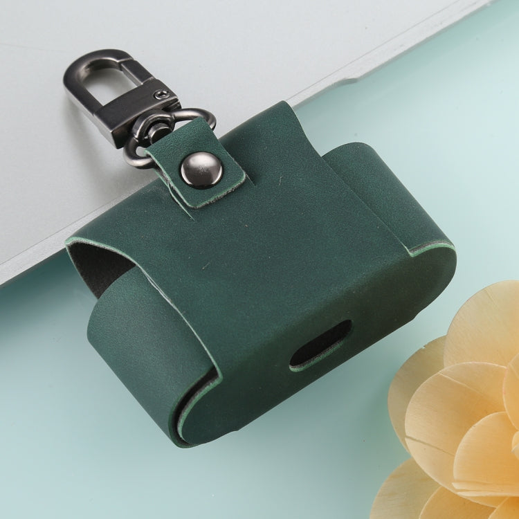 For Apple AirPods Pro Magnetic Adsorption Wireless Earphone Protective Leather Case with Hook