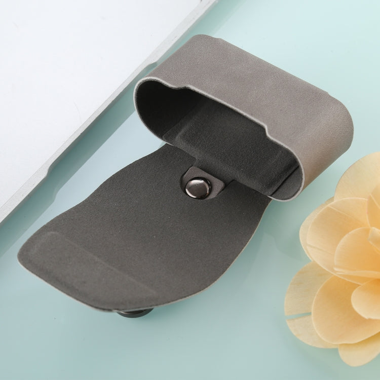 For Apple AirPods Pro Magnetic Adsorption Wireless Earphone Protective Leather Case with Hook