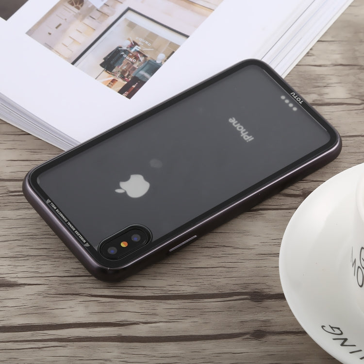 For iPhone X / XS TOTUDESIGN Style Series Electroplating Transparent TPU + PC Case