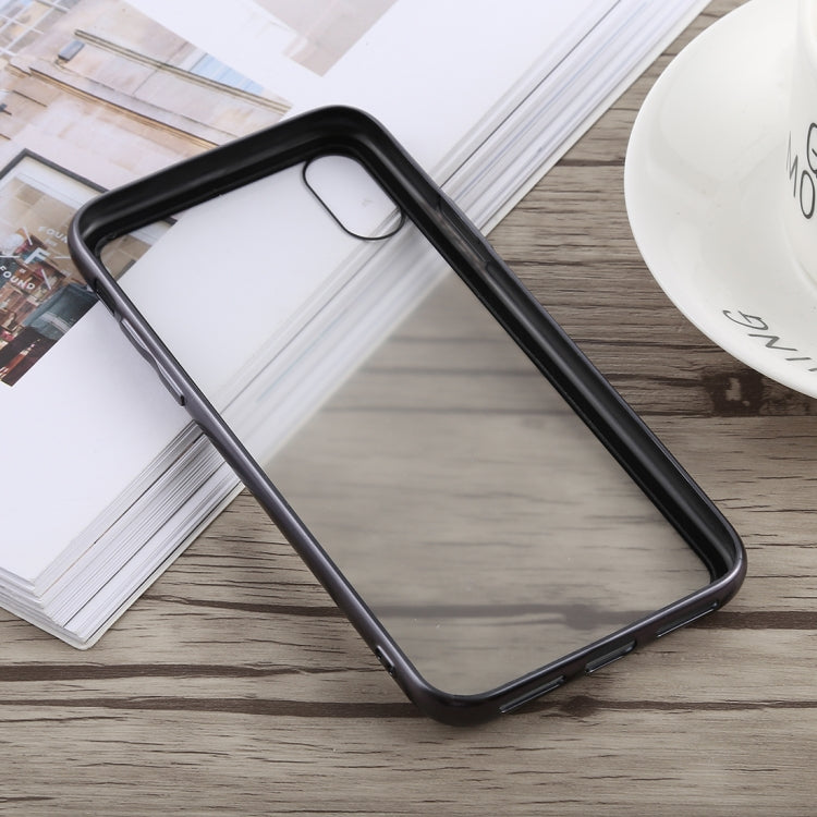 For iPhone X / XS TOTUDESIGN Style Series Electroplating Transparent TPU + PC Case