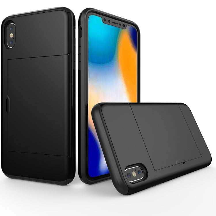 For iPhone XR Shockproof Rugged Armor Protective Case with Card Slot