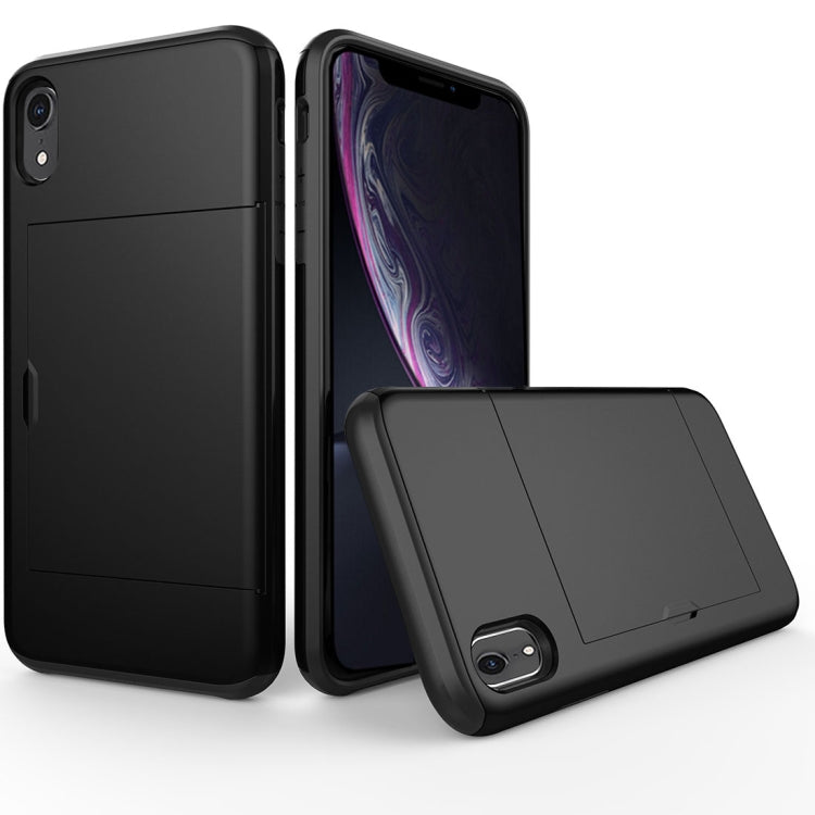 For iPhone XR Shockproof Rugged Armor Protective Case with Card Slot