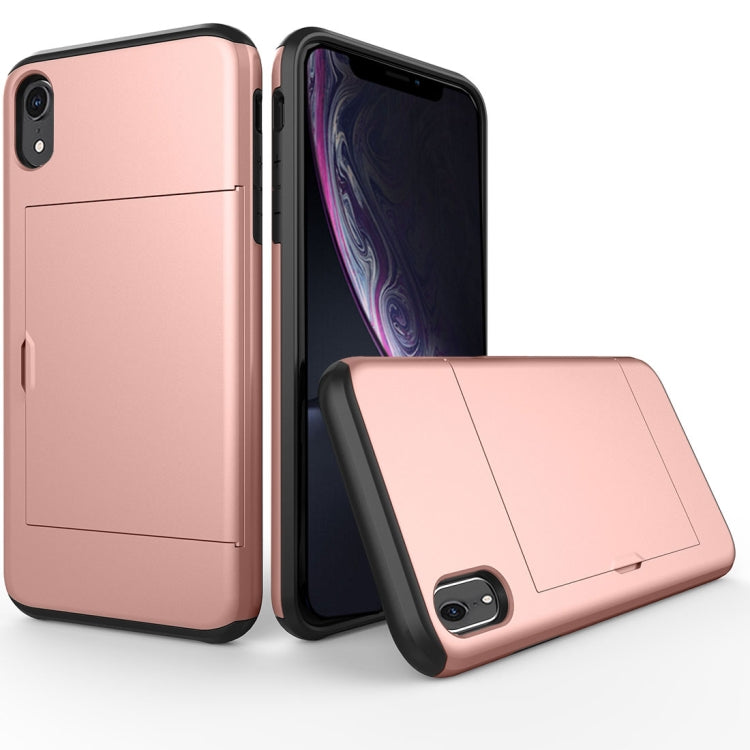 For iPhone XR Shockproof Rugged Armor Protective Case with Card Slot