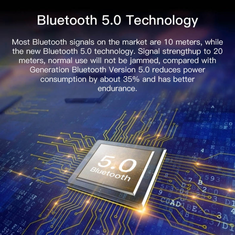 Xi11 TWS IPX6 Waterproof Bluetooth 5.0 Stereo Bluetooth Earphone with Charging Box, Support Battery Display & Summon Siri & Call