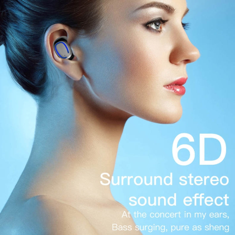 Xi11 TWS IPX6 Waterproof Bluetooth 5.0 Stereo Bluetooth Earphone with Charging Box, Support Battery Display & Summon Siri & Call