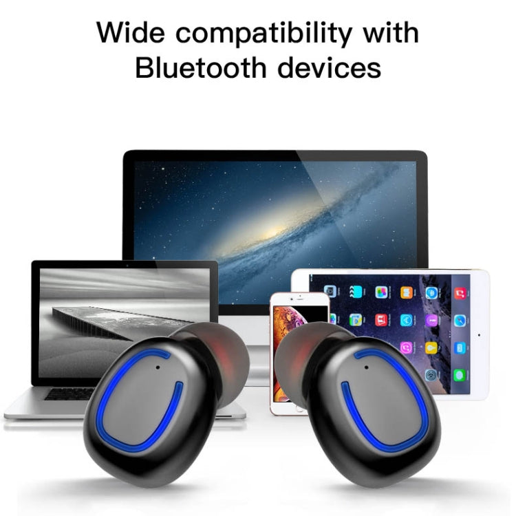 Xi11 TWS IPX6 Waterproof Bluetooth 5.0 Stereo Bluetooth Earphone with Charging Box, Support Battery Display & Summon Siri & Call