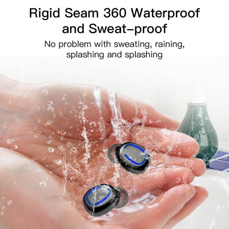 Xi11 TWS IPX6 Waterproof Bluetooth 5.0 Stereo Bluetooth Earphone with Charging Box, Support Battery Display & Summon Siri & Call