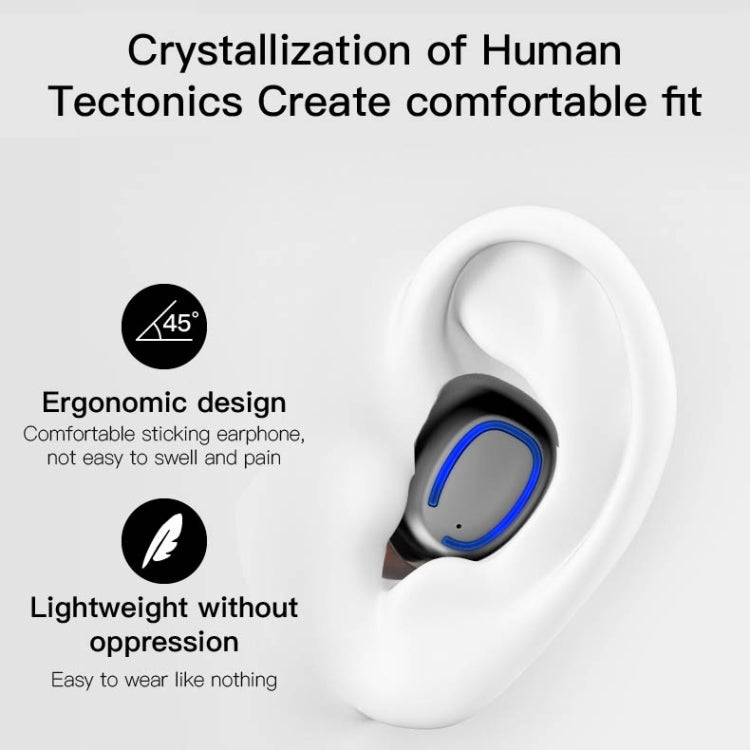 Xi11 TWS IPX6 Waterproof Bluetooth 5.0 Stereo Bluetooth Earphone with Charging Box, Support Battery Display & Summon Siri & Call