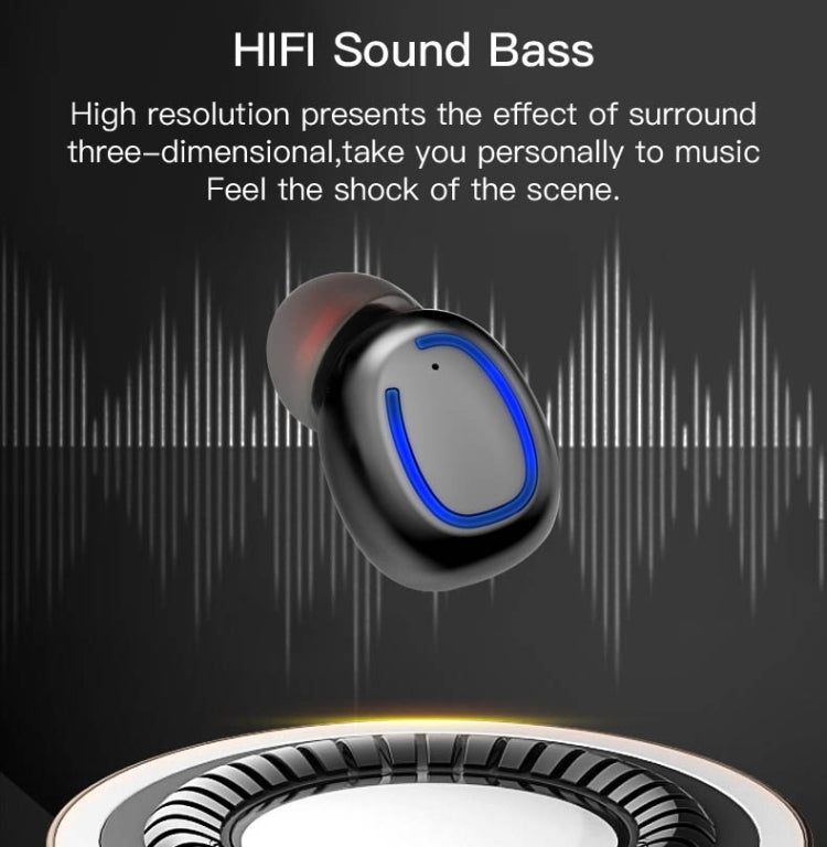 Xi11 TWS IPX6 Waterproof Bluetooth 5.0 Stereo Bluetooth Earphone with Charging Box, Support Battery Display & Summon Siri & Call