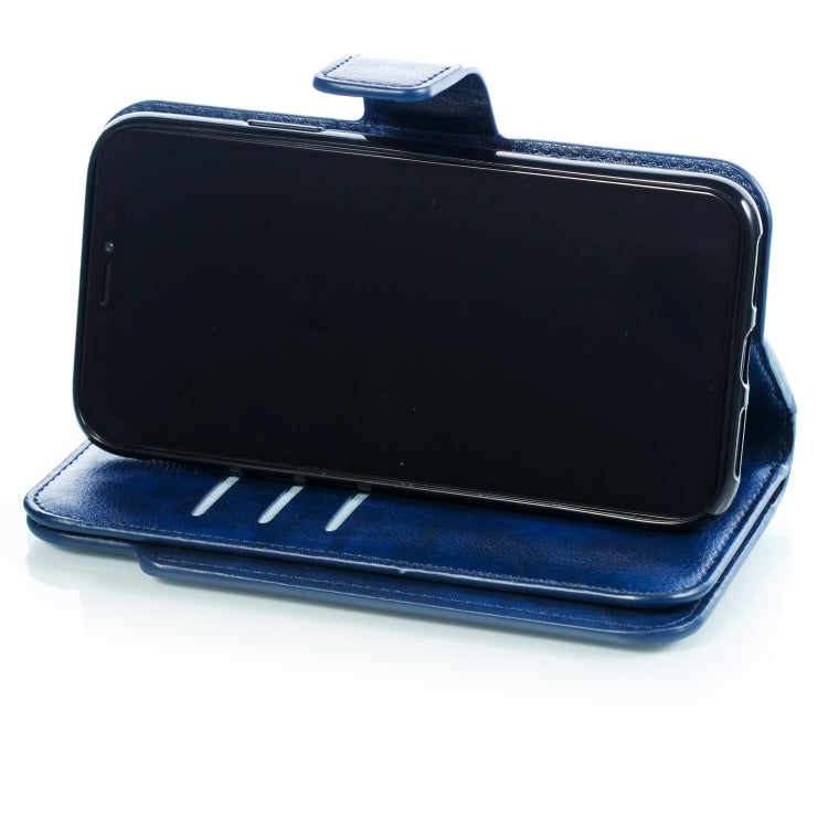 For iPhone X / XS Crazy Horse Texture Horizontal Flip Leather Case with Card Slots & Wallet & Photo Frame