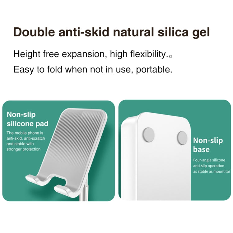 WS18 Foldable Telescopic Desktop Stand for Mobile Phones & Tablets Below 12.9 inches