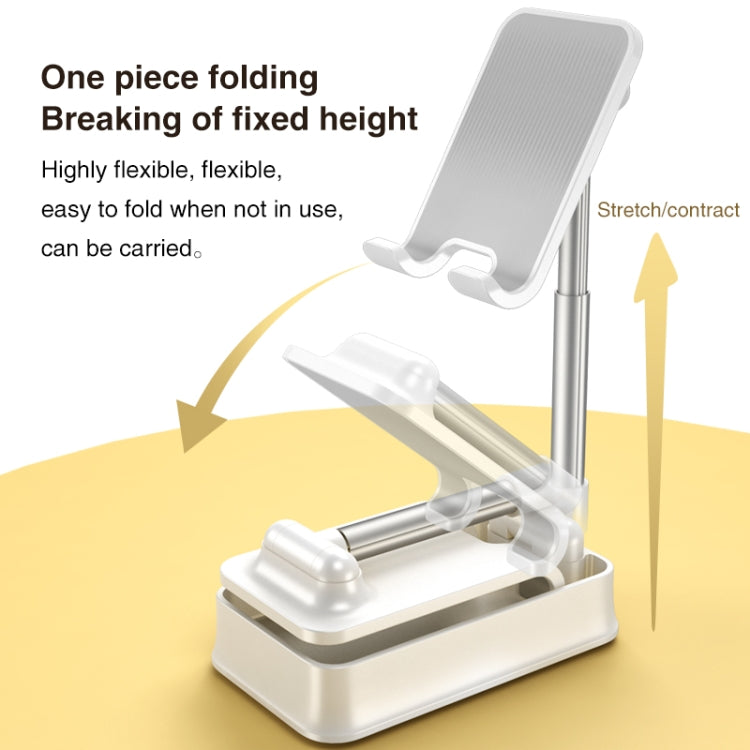 WS18 Foldable Telescopic Desktop Stand for Mobile Phones & Tablets Below 12.9 inches