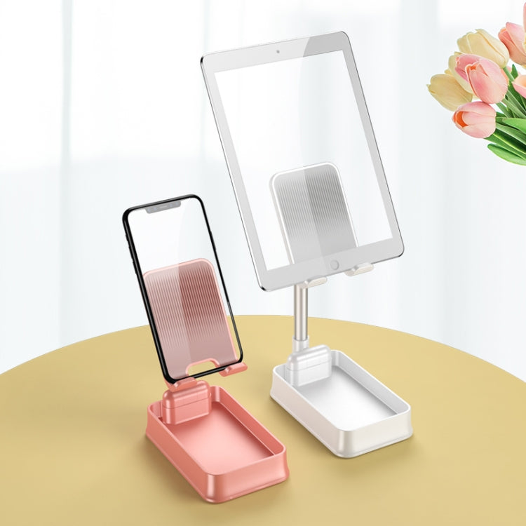 WS18 Foldable Telescopic Desktop Stand for Mobile Phones & Tablets Below 12.9 inches