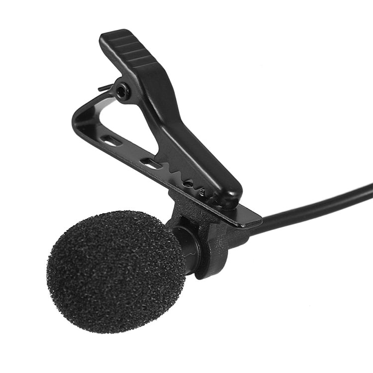 1.5m Lavalier Wired Recording Microphone Mobile Phone Karaoke Mic(Black)