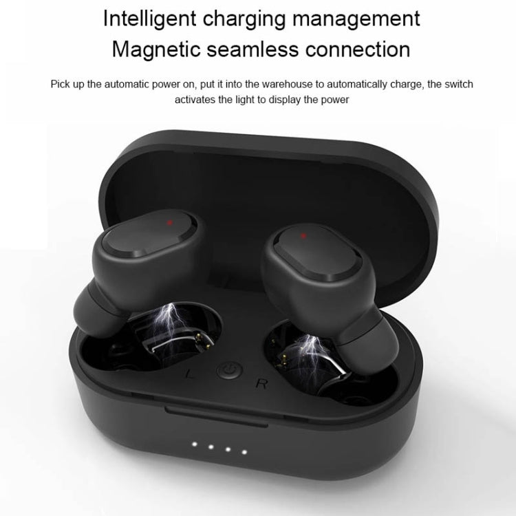 TWS-M1 TWS Bluetooth Earphone with Magnetic Charging Box, Support Memory Connection & Call & Battery Display Function