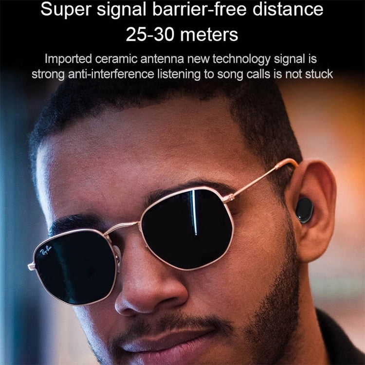 TWS-M1 TWS Bluetooth Earphone with Magnetic Charging Box, Support Memory Connection & Call & Battery Display Function