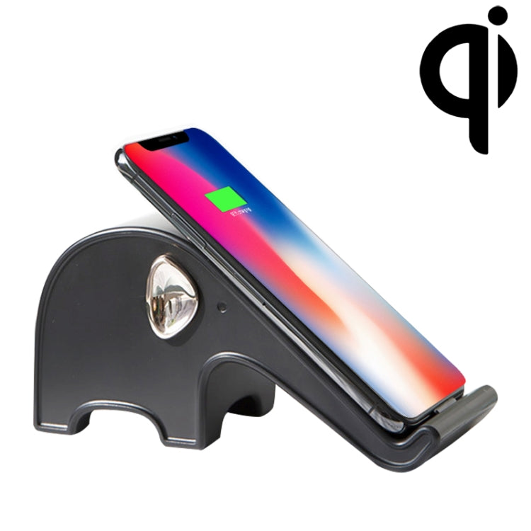 3life-310 10W 9V 5A Elephant Wireless Charger QI Safe Fast Charging with Mobile Phone Bracket