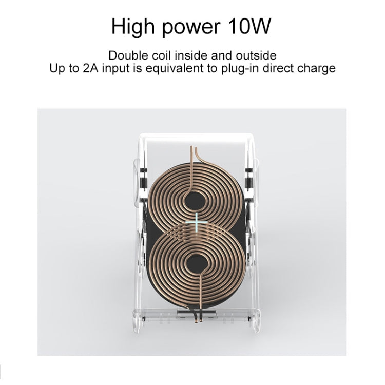 3life-310 10W 9V 5A Elephant Wireless Charger QI Safe Fast Charging with Mobile Phone Bracket