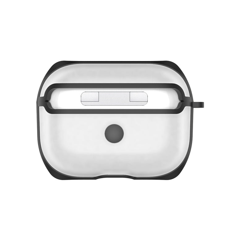 APC001 For AirPods Pro PC + TPU Transparent Earphone Protective Case with Hook
