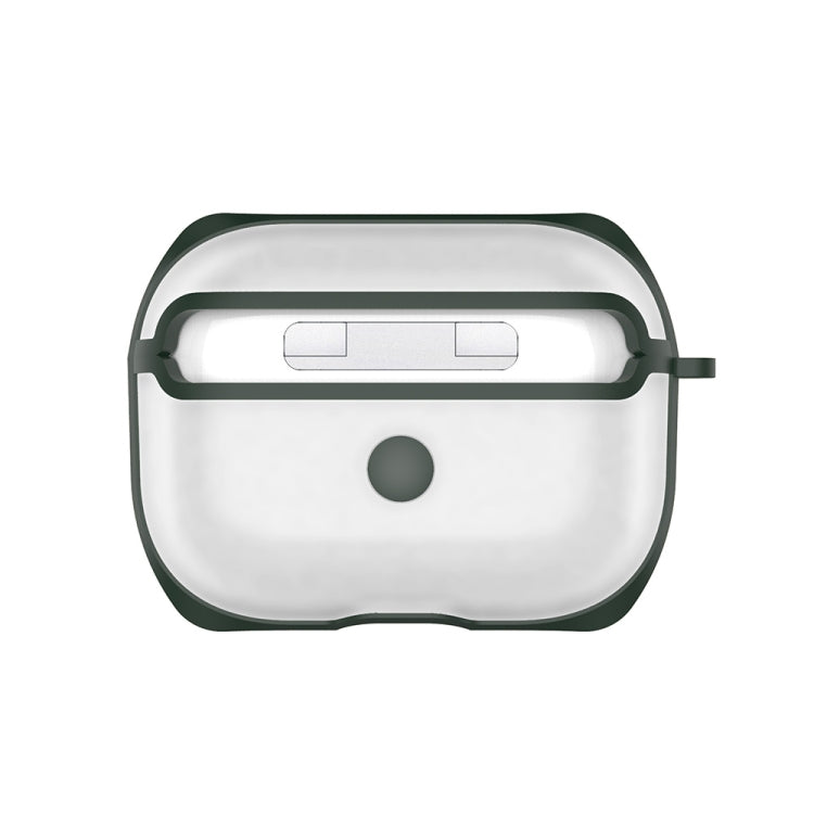 APC001 For AirPods Pro PC + TPU Transparent Earphone Protective Case with Hook