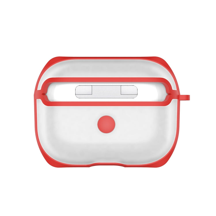APC001 For AirPods Pro PC + TPU Transparent Earphone Protective Case with Hook