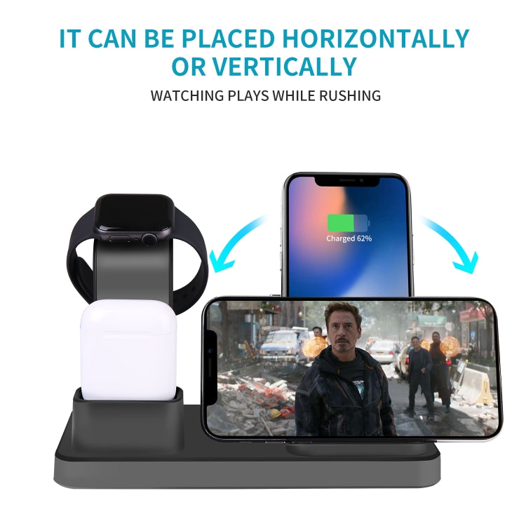 Q12 3 in 1 Quick Wireless Charger for iPhone, Apple Watch, AirPods and other Android Smart Phones
