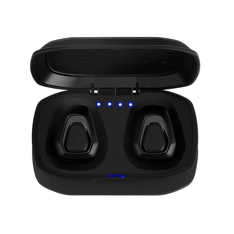 A7 TWS Bluetooth 5.0 Twin Wireless Bluetooth Earphone with Charging Box, Support Call(Black)