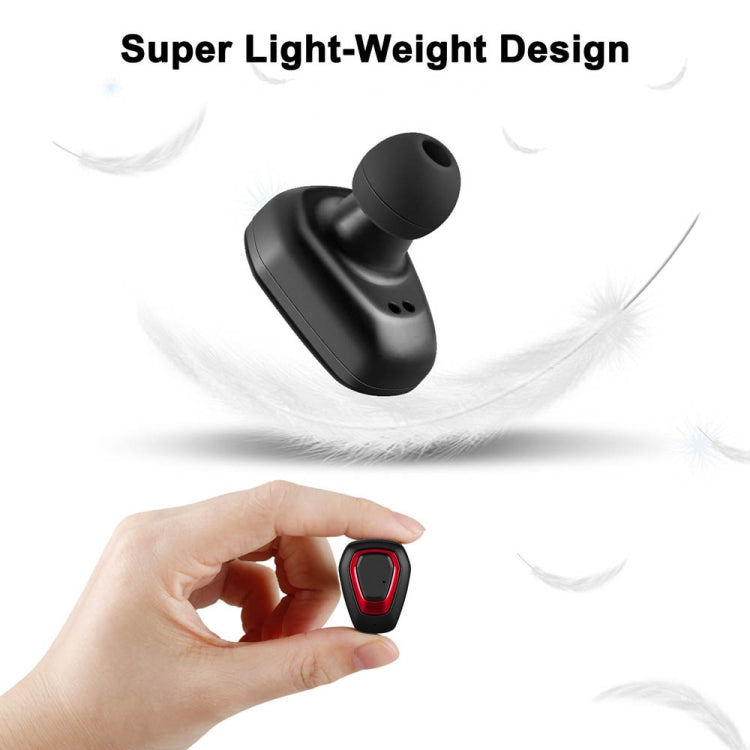 A7 TWS Bluetooth 5.0 Twin Wireless Bluetooth Earphone with Charging Box, Support Call(Black)