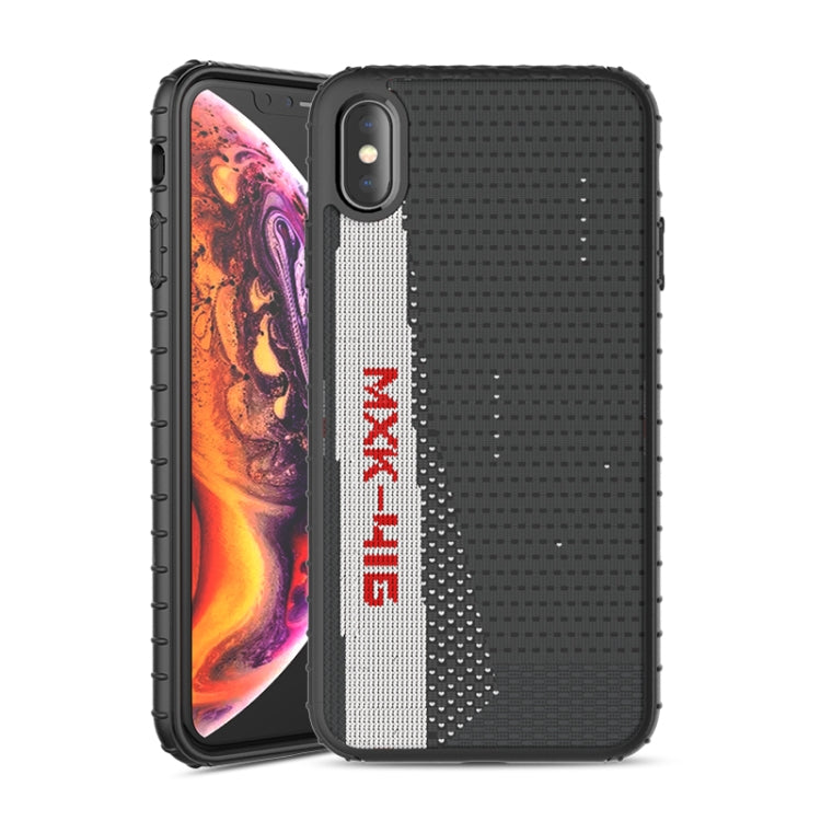 For iPhone XS Max iPAKY Yeezy Stripe Texture Soft PC + TPU Case