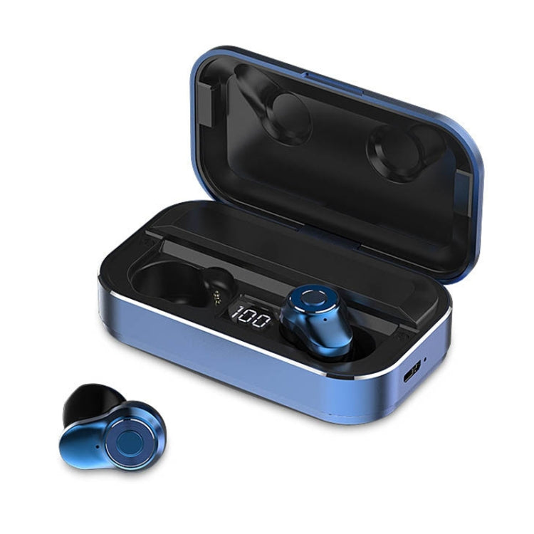 A6 TWS Bluetooth 5.0 Touch Wireless Bluetooth Earphone with Charging Box & LED Smart Digital Display, Support Voice Assistant & Memory Connection & HD Call